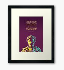 Marcus Aurelius quote: The Power to Revoke Framed Print