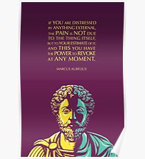 Marcus Aurelius quote: The Power to Revoke Poster
