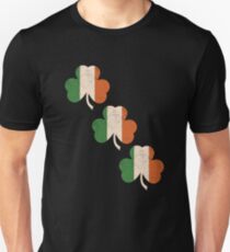 Three Shamrocks - Distressed, Vintage Style Slim Fit T-Shirt