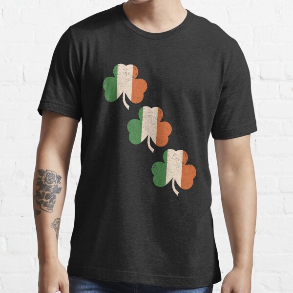 Three Shamrocks - Distressed, Vintage Style Essential T-Shirt