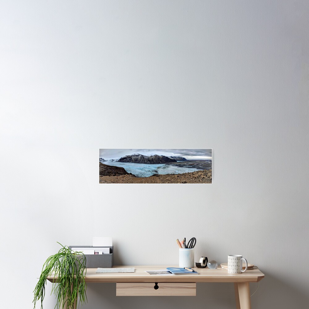 A glacier's tongue in Iceland Poster