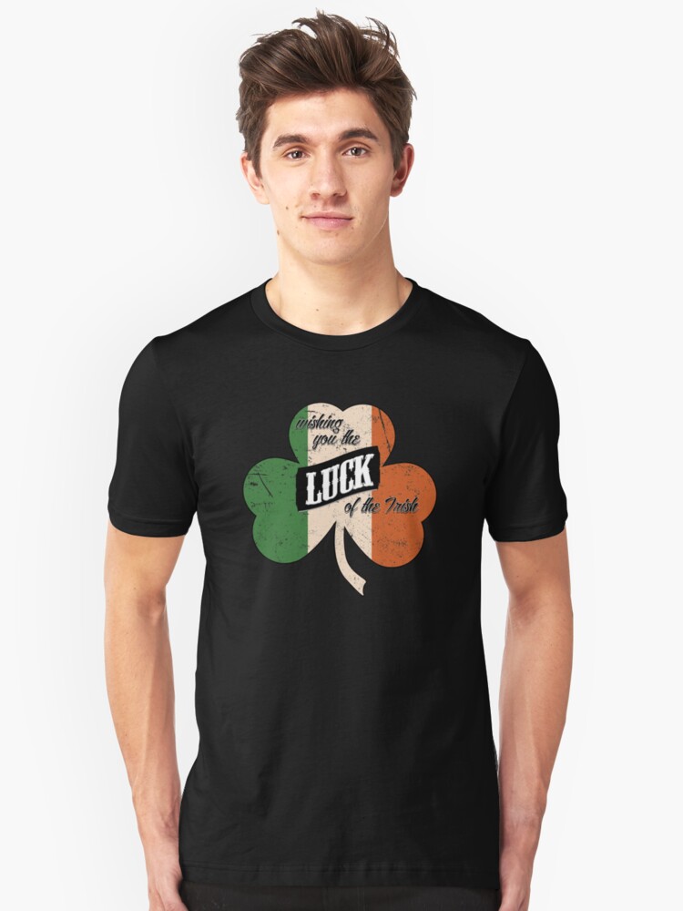 Alternate view of Wishing You Luck - Vintage Style Slim Fit T-Shirt