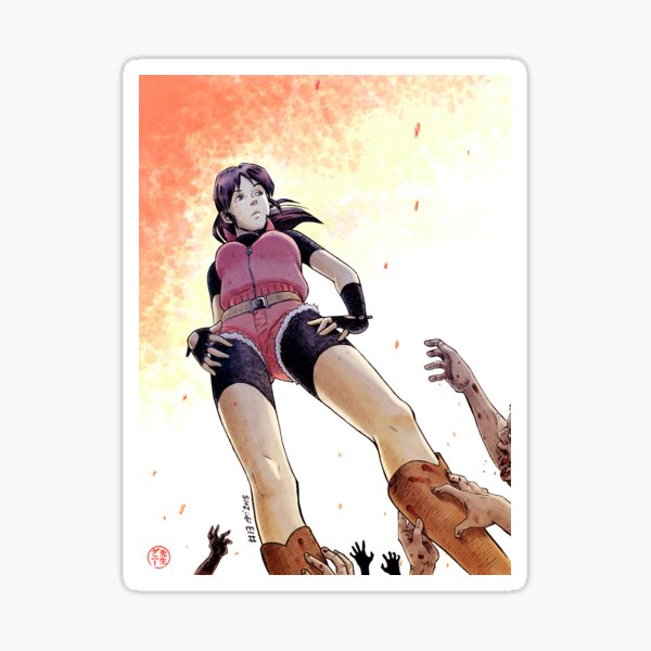 Resident evil - Claire Redfield Tribute Pegatina