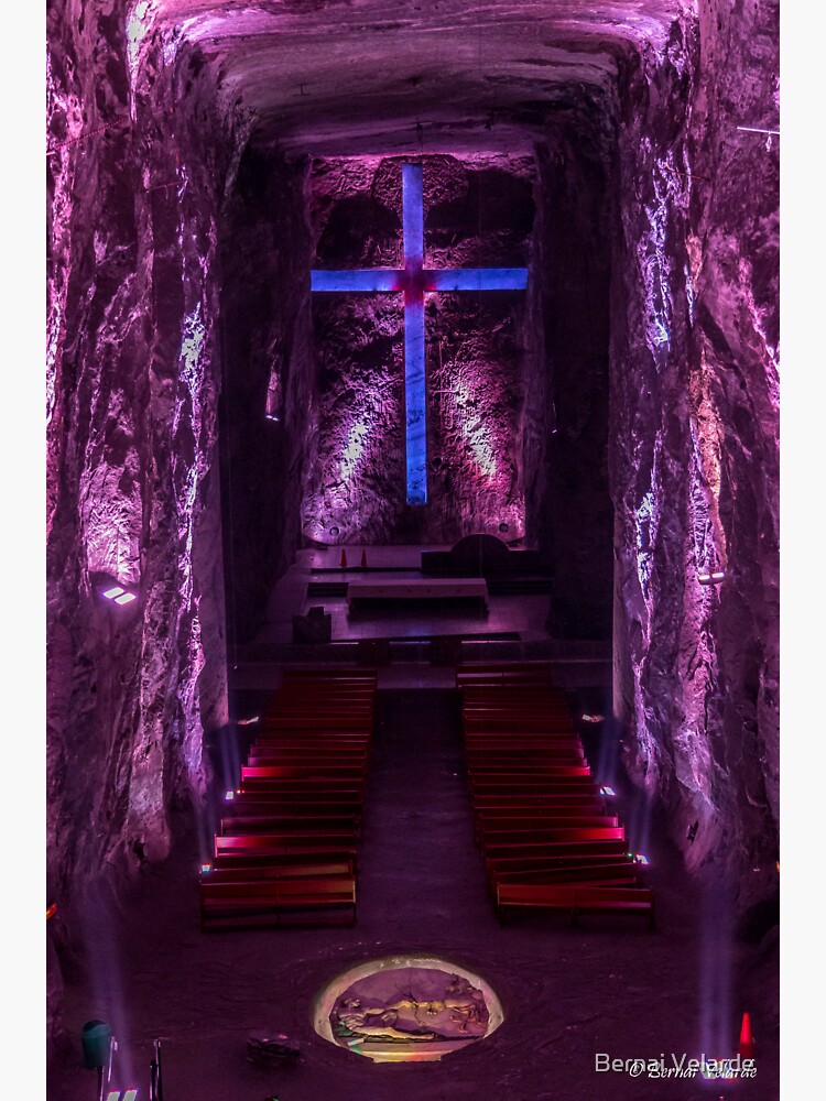 "Zipaquira Salt Mine Cathedral" Sticker for Sale by Bernai Redbubble