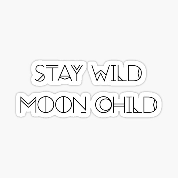 Download Moon Child Stickers Redbubble