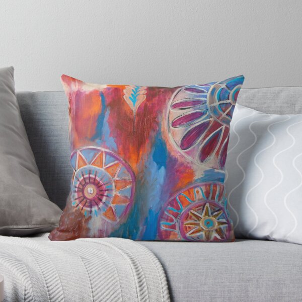 Abstract Mandalas Throw Pillow