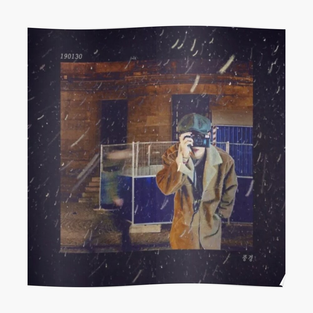 Bts Taehyung V Scenery Sticker By Soliheart Redbubble