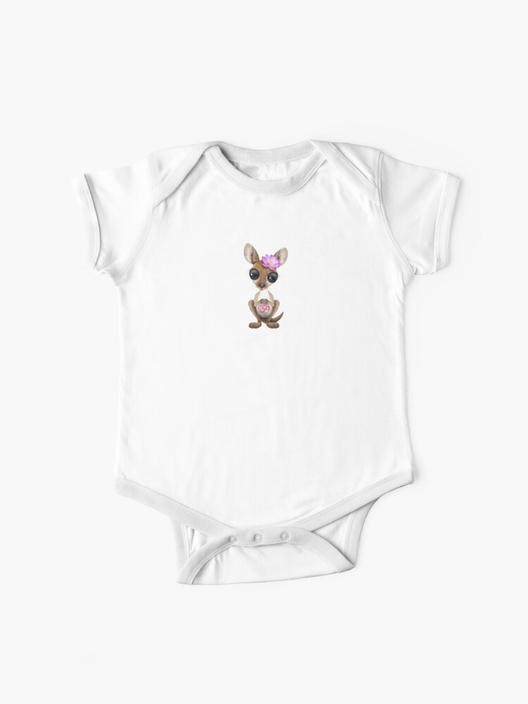 Body Bebe Kangourou Zen Pour Bebe Avec Symbole De Yoga Om Rose Par Jeffbartels Redbubble
