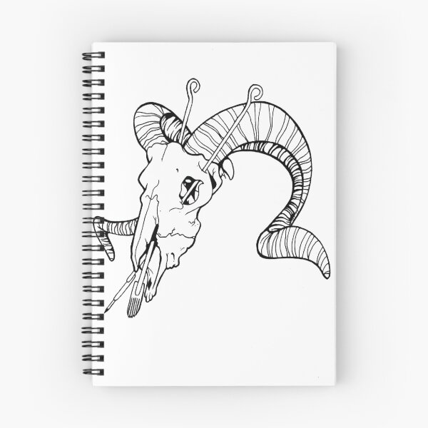 Item preview, Ram skull tattoo needles designed and sold by kelseytattoo.