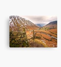 Wasdale valley on a cold winters morning Canvas Print