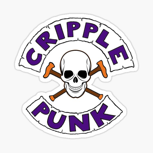 Cripple Punk Stickers | Redbubble