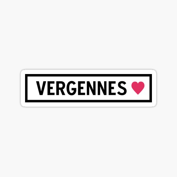 "Vergennes" Sticker by homelove Redbubble