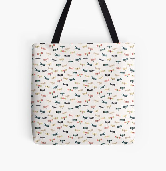 Dragonflies All Over Print Tote Bag