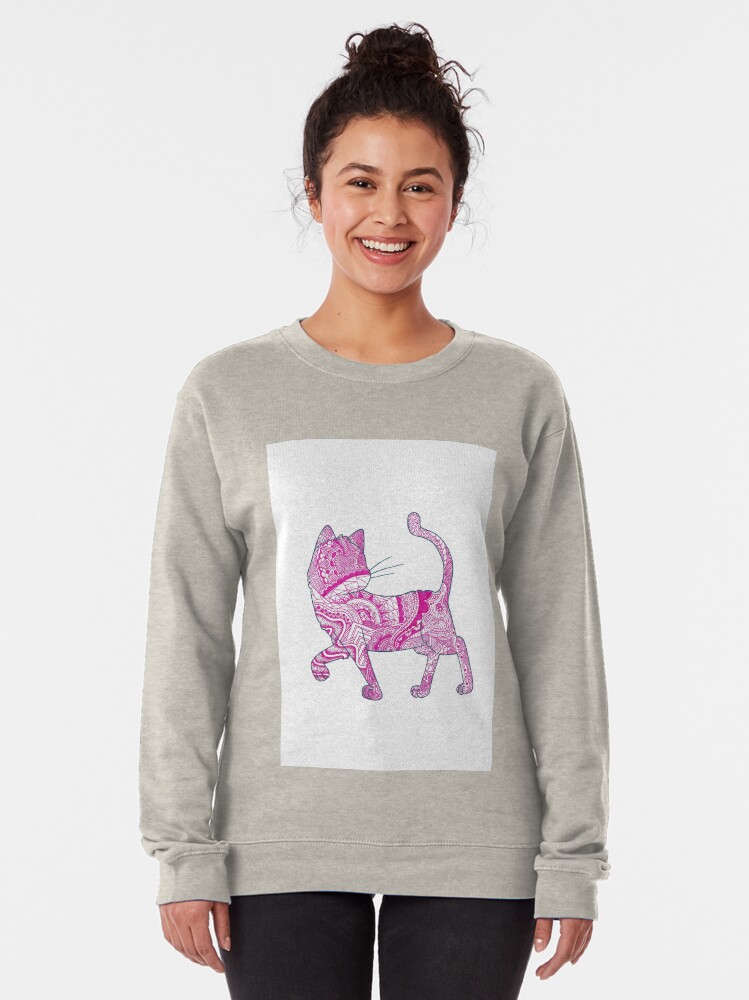 pink cat sweatshirt