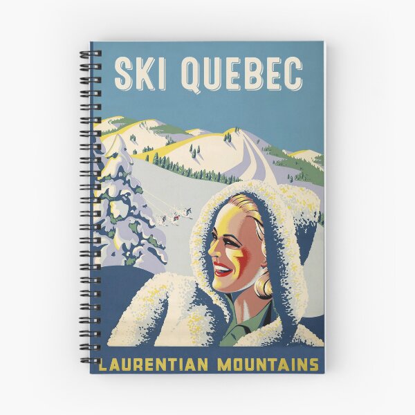 Item preview, Vintage Ski Quebec Sports Travel Poster designed and sold by Glimmersmith.