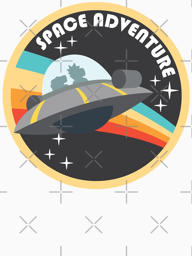 space adventure RICK AND MORTY yellow by castl3t0ndesign