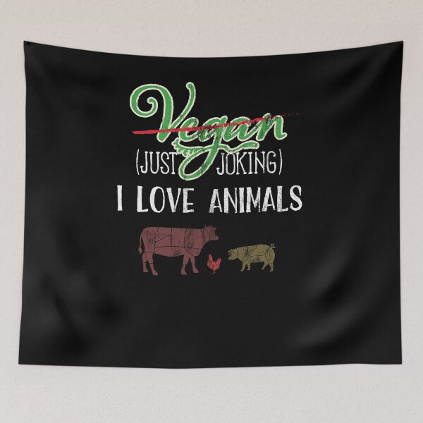 Item preview, NOT Vegan - Anti Vegan Shirt for Meat and BBQ Lovers designed and sold by fermo.