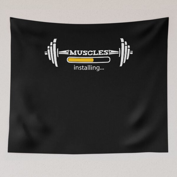 Item preview, Funny Gym Installing Muscles T-Shirt for Workout designed and sold by fermo.