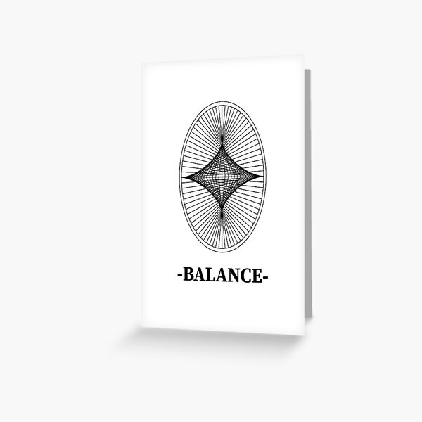 Balance Card Greeting Card