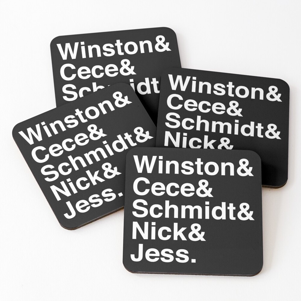 New Girl Jetset Coasters (Set of 4)