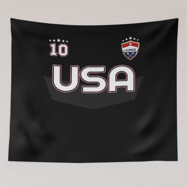 Item preview, Lacrosse T-Shirt with No 10 USA Team Logo designed and sold by fermo.