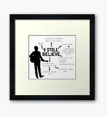 Frank Turner- I still believe Framed Print