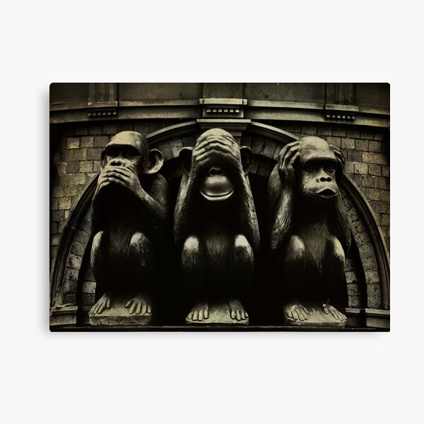 Three Wise Monkeys Canvas Print