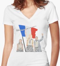 Les Miserables Women's Fitted V-Neck T-Shirt