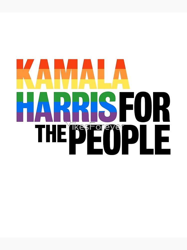 "Kamala Harris LGBT Sticker Kamala Harris For the People 2024 Gay