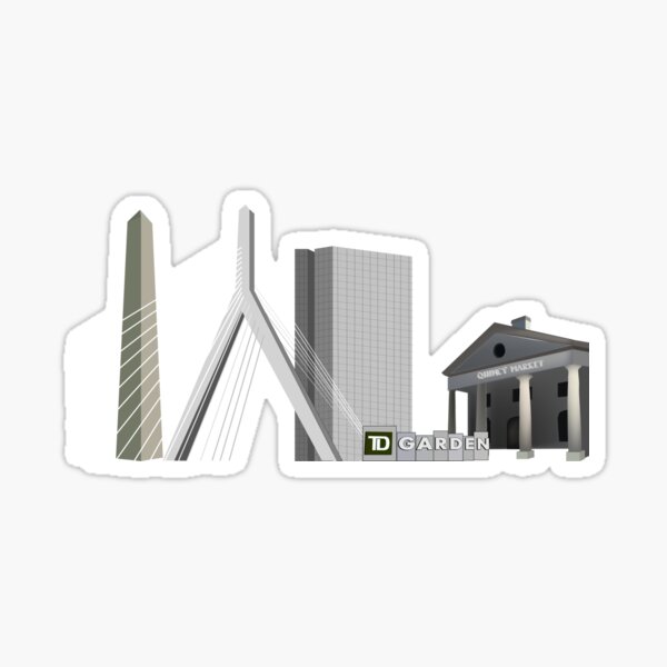 Boston Landscape Sticker
