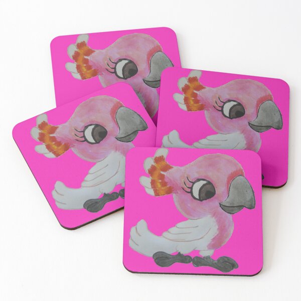 Item preview, Major Mitchell - Pink Cockatoo Cartoon designed and sold by ABY-Creative.