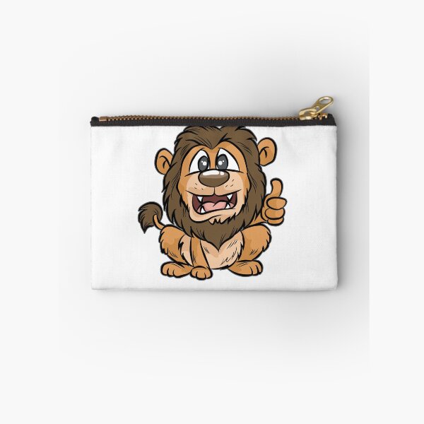Item preview, HAPPY LION Comic cartoon crazy funny gift present designed and sold by Moonpie90.