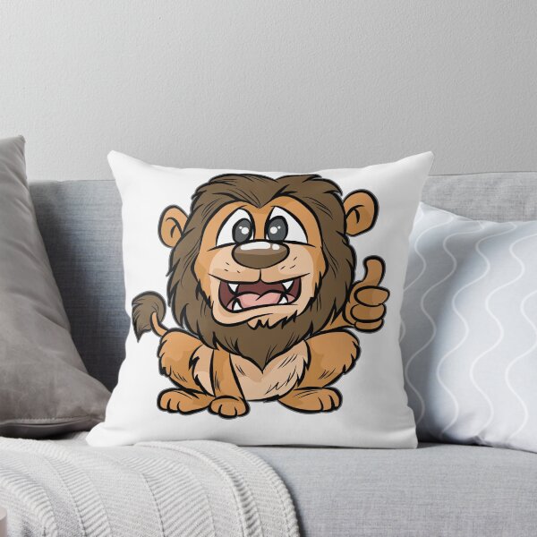 Item preview, HAPPY LION Comic cartoon crazy funny gift present designed and sold by Moonpie90.