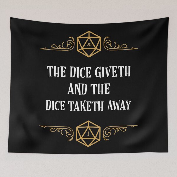 Item preview, Vintage The Dice Giveth and Taketh Away designed and sold by pixeptional.