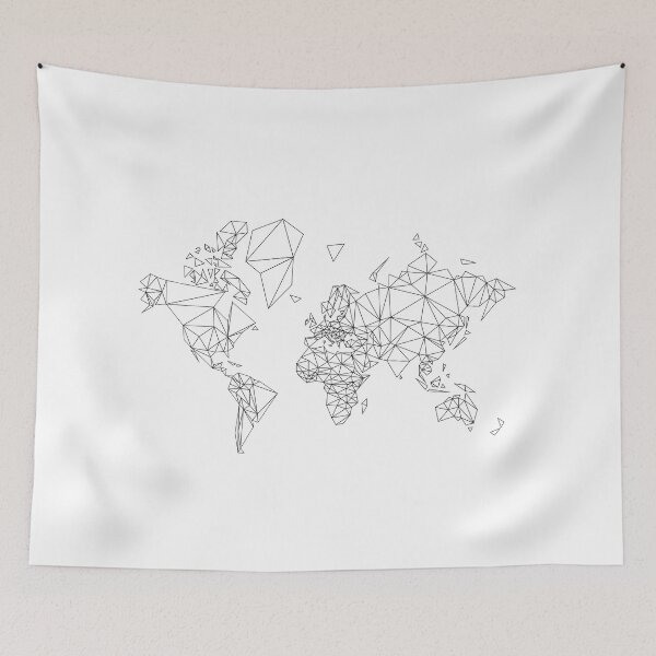 Item preview, world low poly black designed and sold by tony4urban.