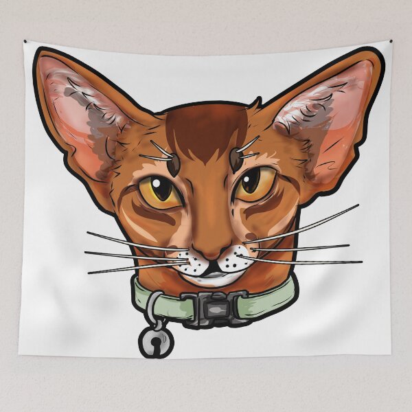 Item preview, Abyssinian cat face Cats funny cute sweet gift designed and sold by Moonpie90.