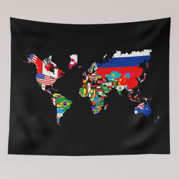 Item preview, wold flag maps designed and sold by tony4urban.