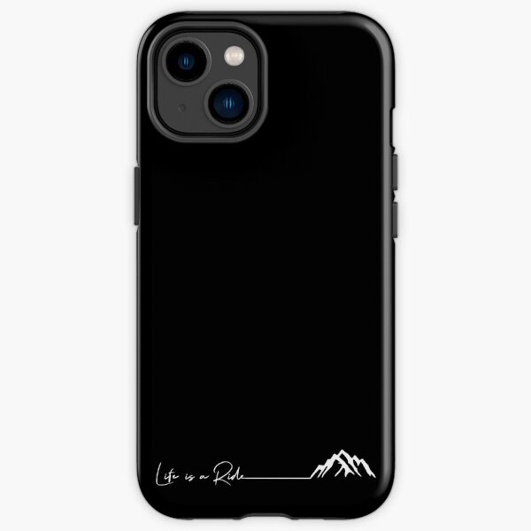 montagne en plein air cyclisme snowboard ski La vie est une balade Coque antichoc iPhone