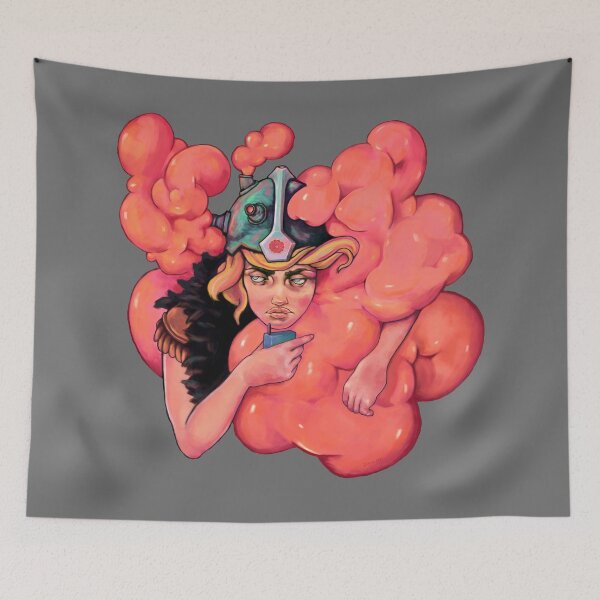 Item preview, Pamplemousse Pluie - Grapefruit Rain - Pop Art Warrior designed and sold by kikoeart.