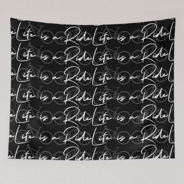 Item preview, mountain bike cycling cyclist bicycle Life is a Ride gift designed and sold by Ziegenbart.