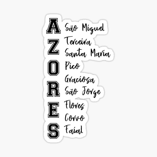 Azores islands Sticker