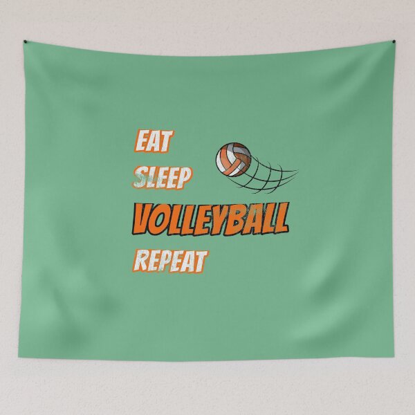 Item preview, Eat Sleep Volleyball Repeat Sport Fan Gift T-Shirt designed and sold by Klimentina.