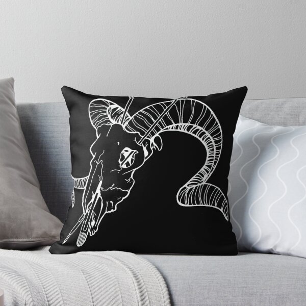 Item preview, Inverted Ram Skull with Tattoo Needles designed and sold by kelseytattoo.