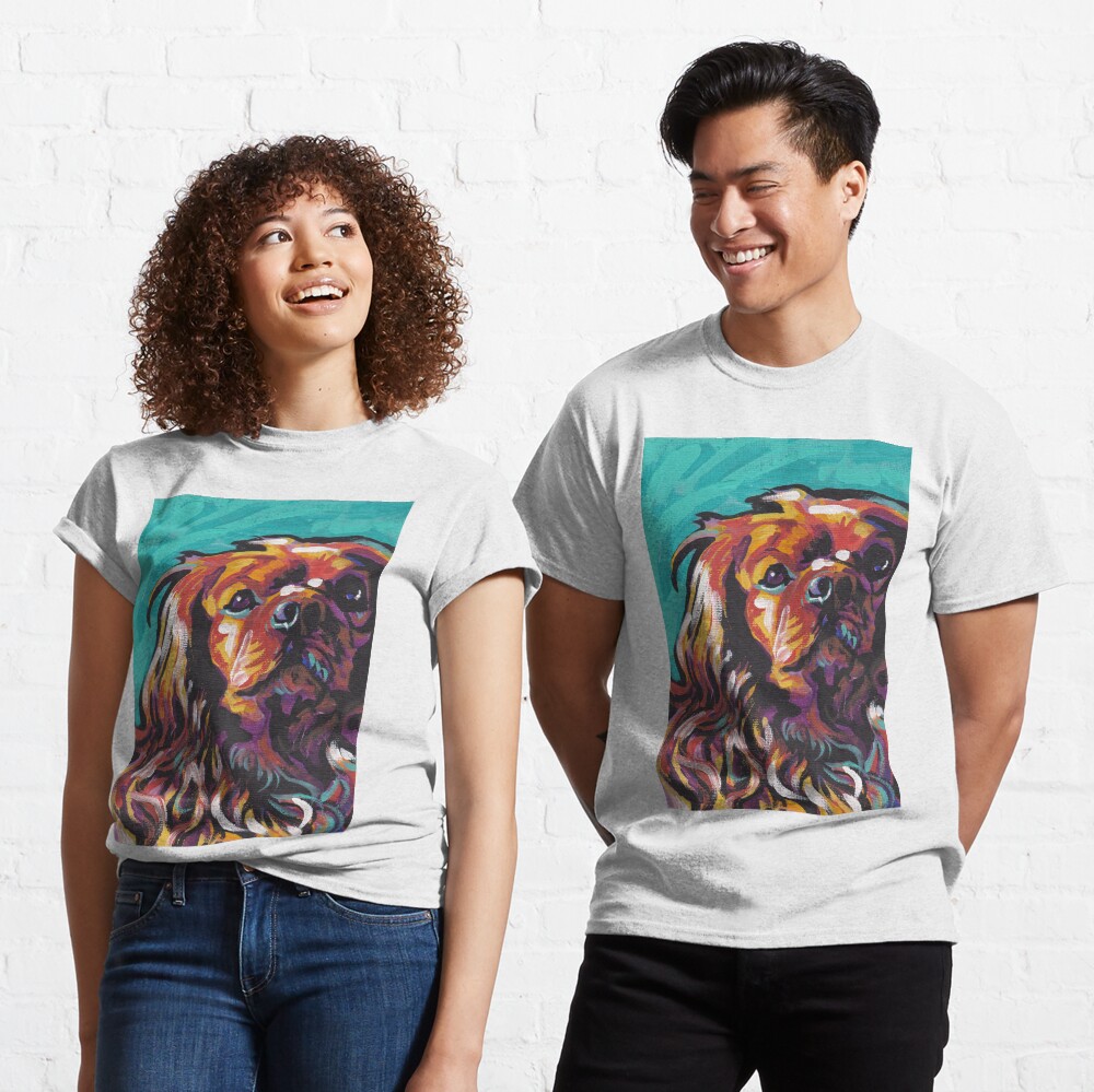 cavalier king charles spaniel Dog Bright colorful pop dog art Classic T-Shirt