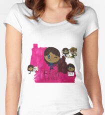 Frisky Frisk Stuff inspiriert von Undertale Tailliertes Rundhals-Shirt