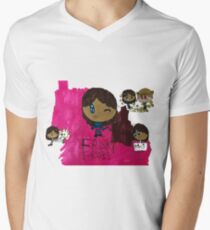 Frisky Frisk Stuff inspiriert von Undertale T-Shirt mit V-Ausschnitt