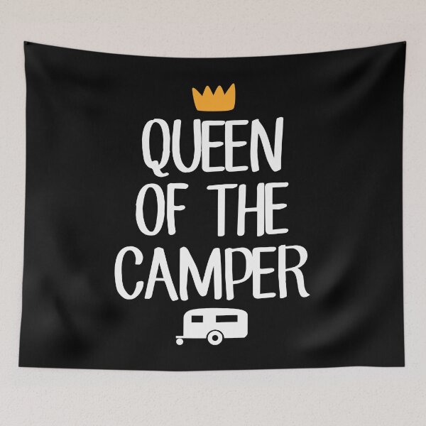 Item preview, Queen of the camper - camping designed and sold by Captain Mood.