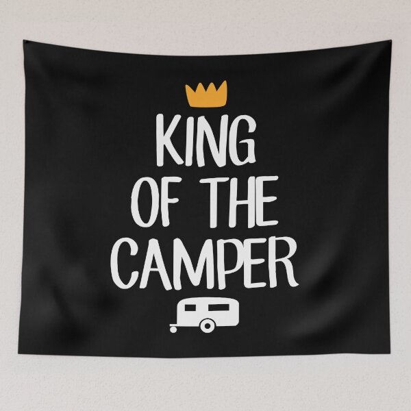 Item preview, King of the camper - camping designed and sold by Captain Mood.