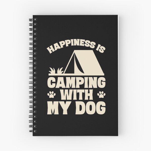Item preview, Happiness is camping with my dog - camper designed and sold by Captain Mood.