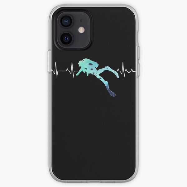 Scuba Diving Heart Beat - Best Gift for Diver iPhone Soft Case
